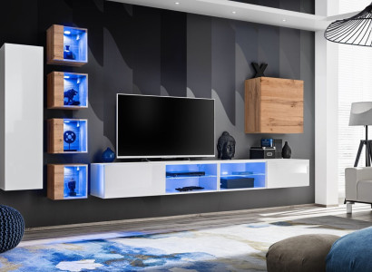 Wall unit Designer Wardrobe Wall Shelves Sideboard Wall cabinet Living room furniture